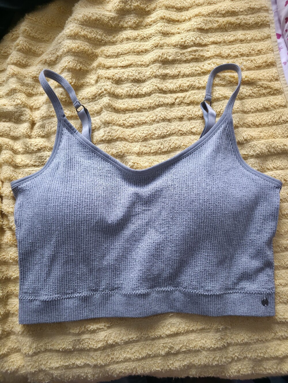 Everyday Ribbed Camisole Bralette - Grey